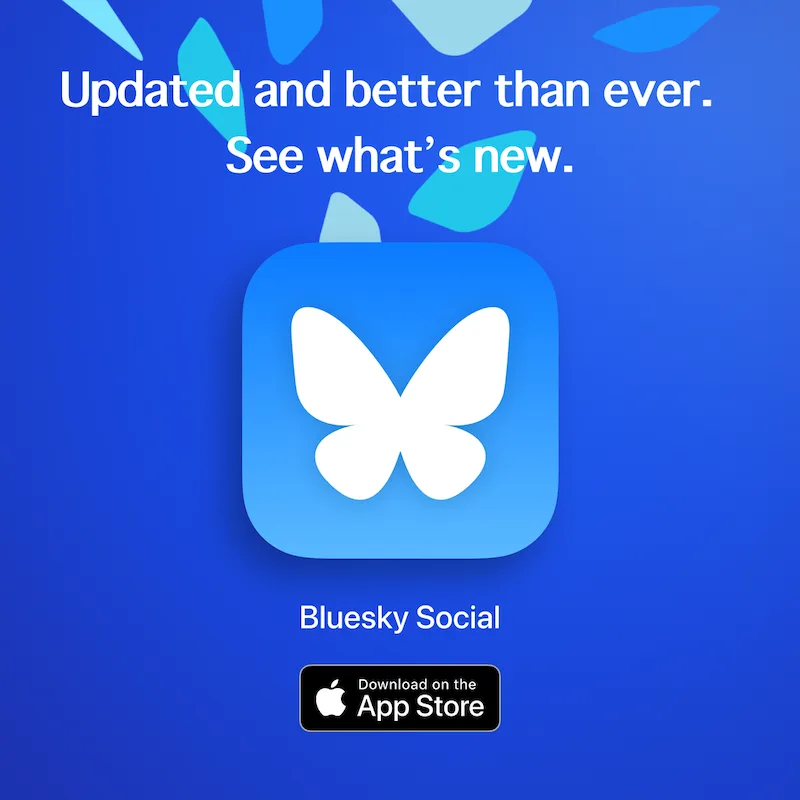 Bluesky App banner